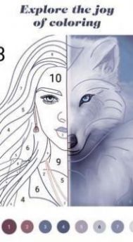 数字填色画画填色游戏