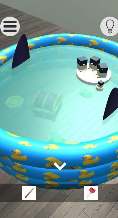 逃离带游泳池的房间游戏