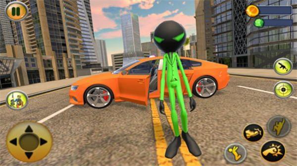 绿火柴人绳索英雄