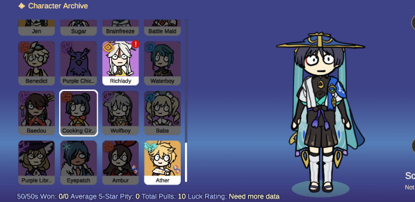 silly wisher原神抽卡