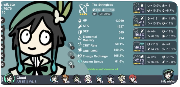 silly wisher原神抽卡