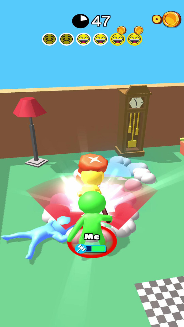 躲猫猫的火柴人