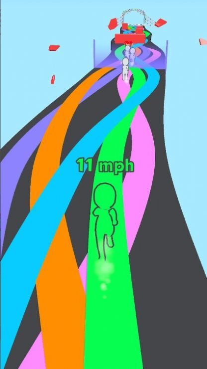 色彩冲刺线路奔跑者