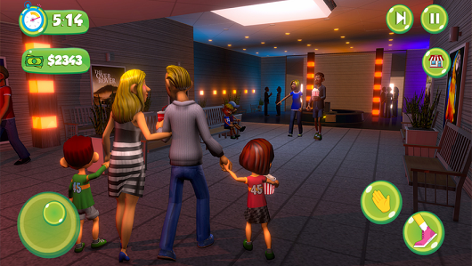 超级市场购物女孩