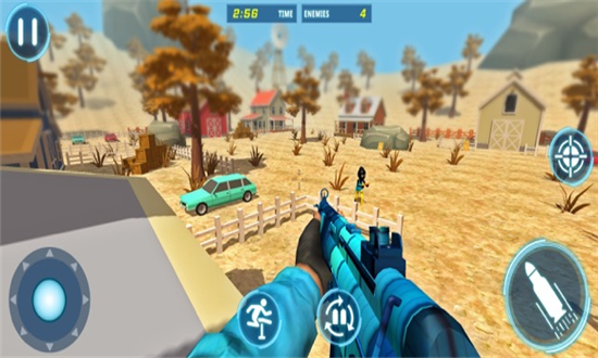 惊人的3D枪射击战场