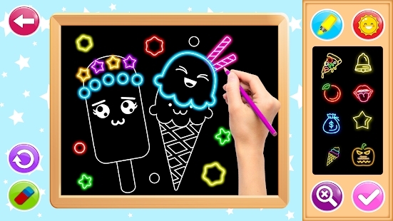 孩子们的发光绘画游戏 孩子们的发光绘画游戏