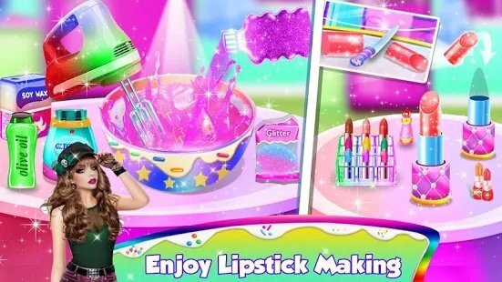 给女孩化娃娃妆