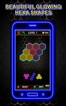 荧光六边形拼图