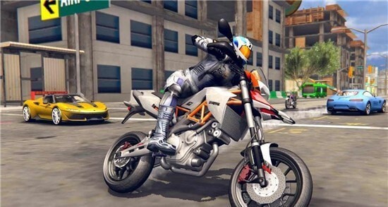 极限运动自行车骑士