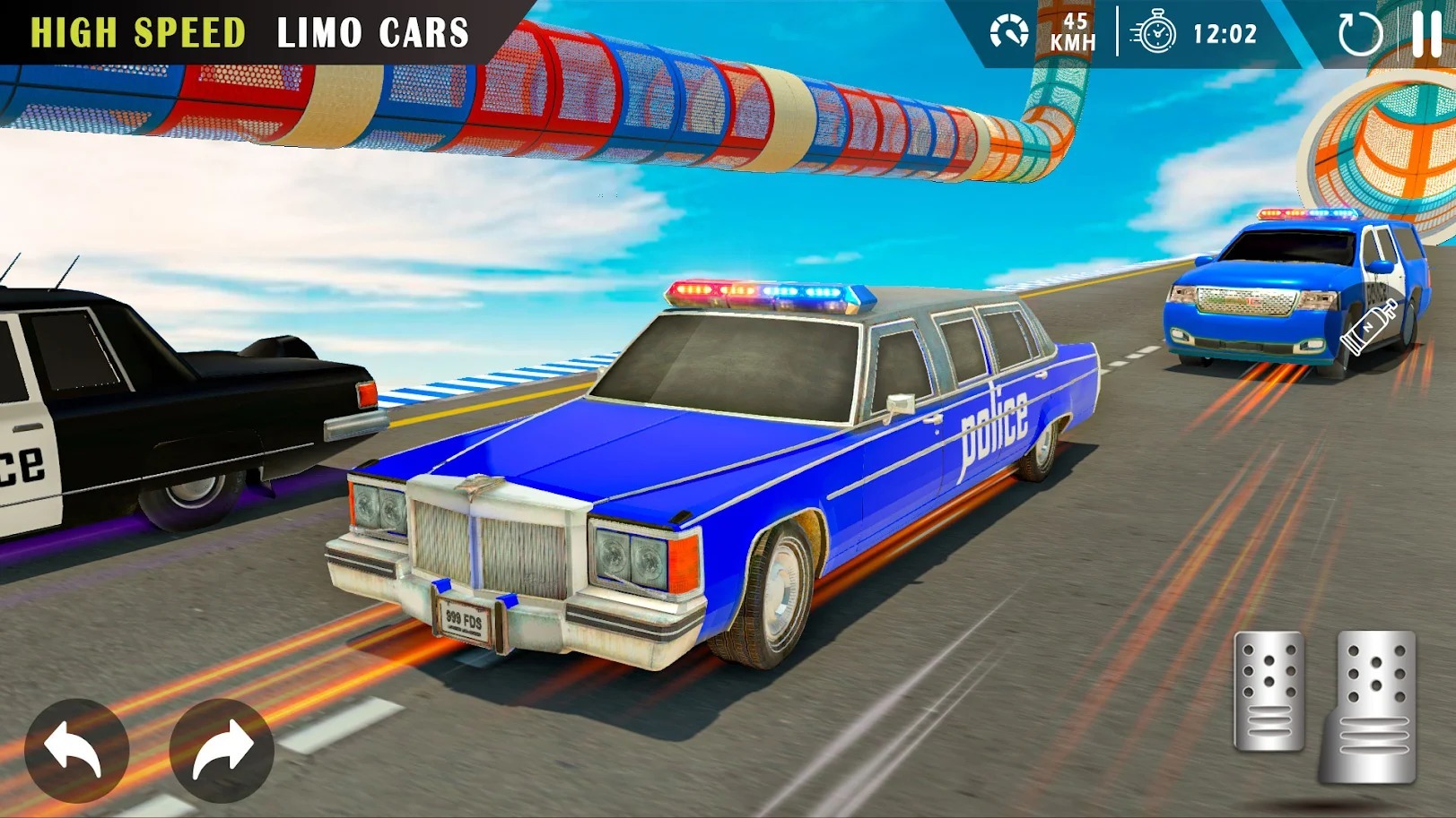 超长豪华警车赛车-图3