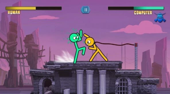 暗影战士斯蒂克曼战斗