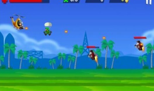 直升战斗机救援