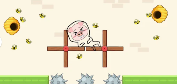 疯狂猪猪画线救援 疯狂猪猪画线救援