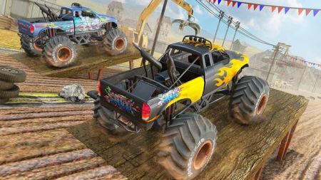 怪物卡车碰撞特技驾驶模拟器