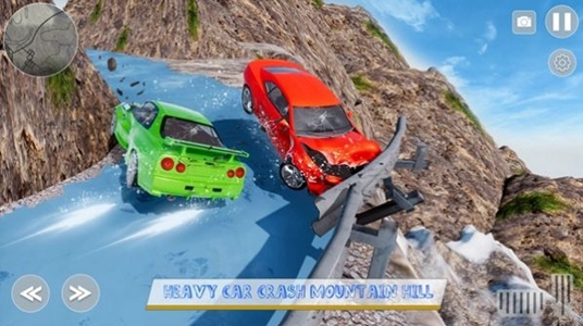 Car Crash Icy Mountain Road Car Crash Icy Mountain Road