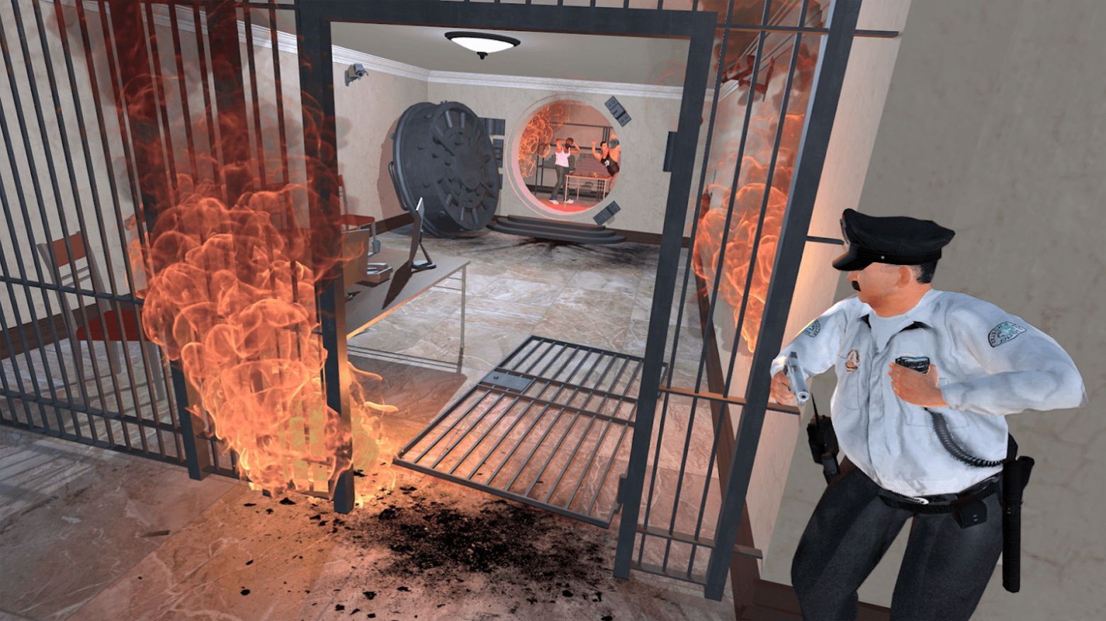 警车巡逻驾驶3d