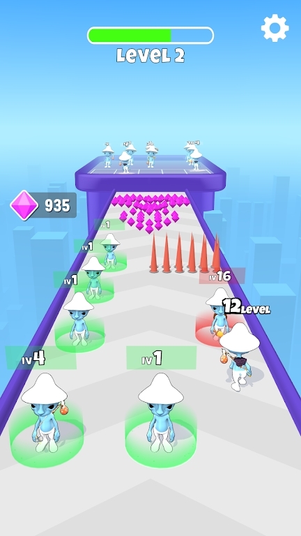 蓝精灵猫冲刺跑