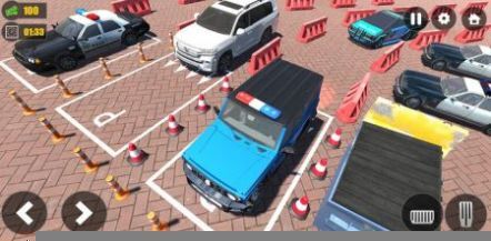 新警车停车训练