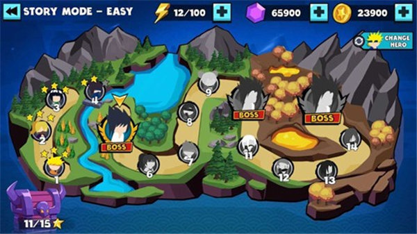 火柴人忍者忍者格斗无限金币钻石版