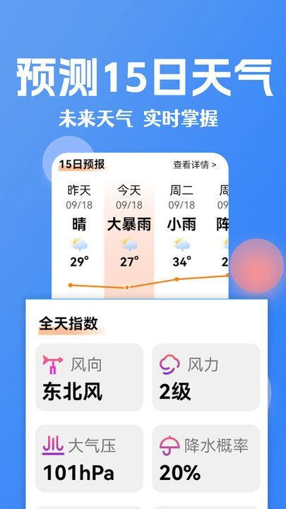 大字看天气