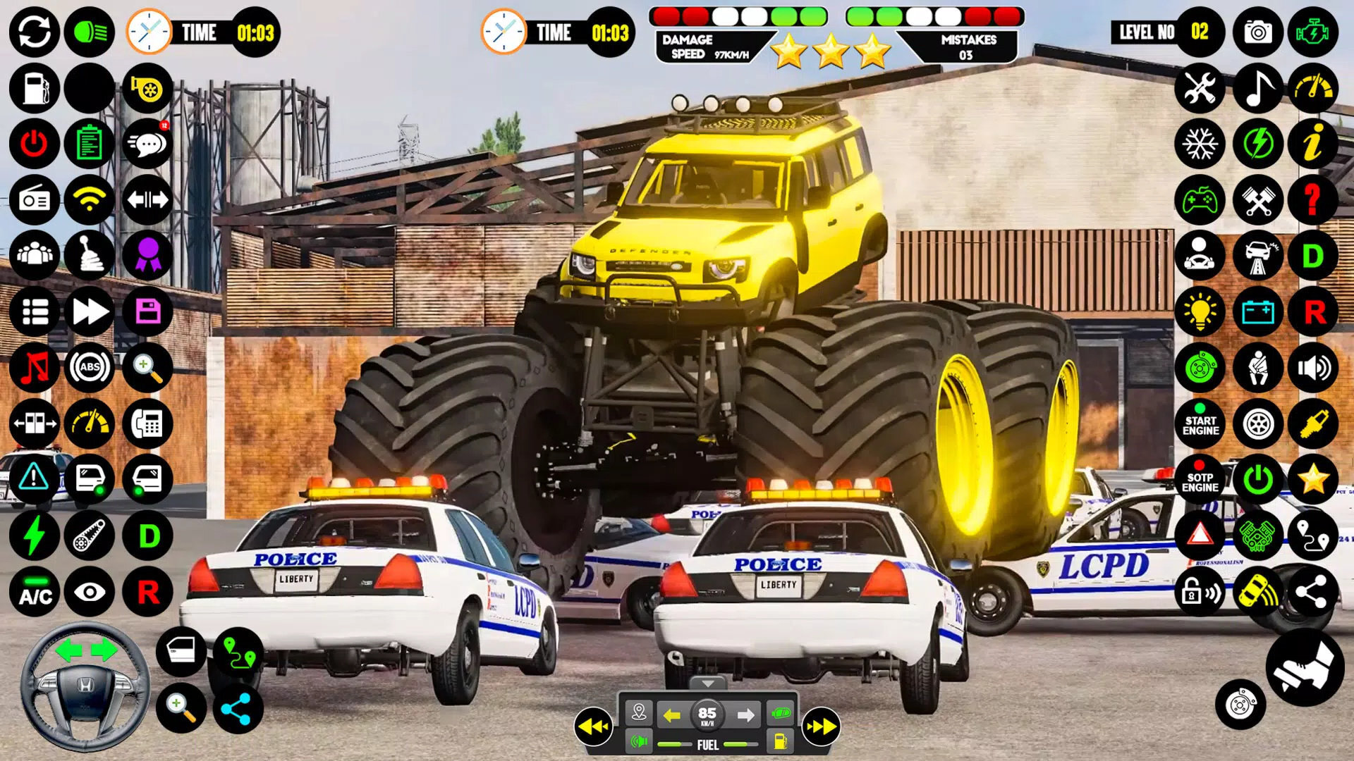 怪物卡车德比特技比赛