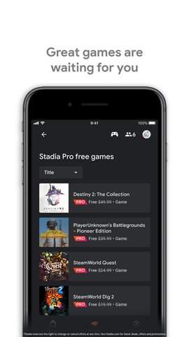 Stadia云游戏 Stadia云游戏